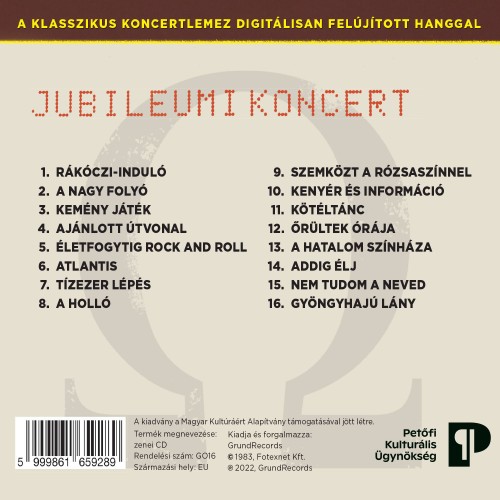 Omega - Jubileumi koncert (CD)