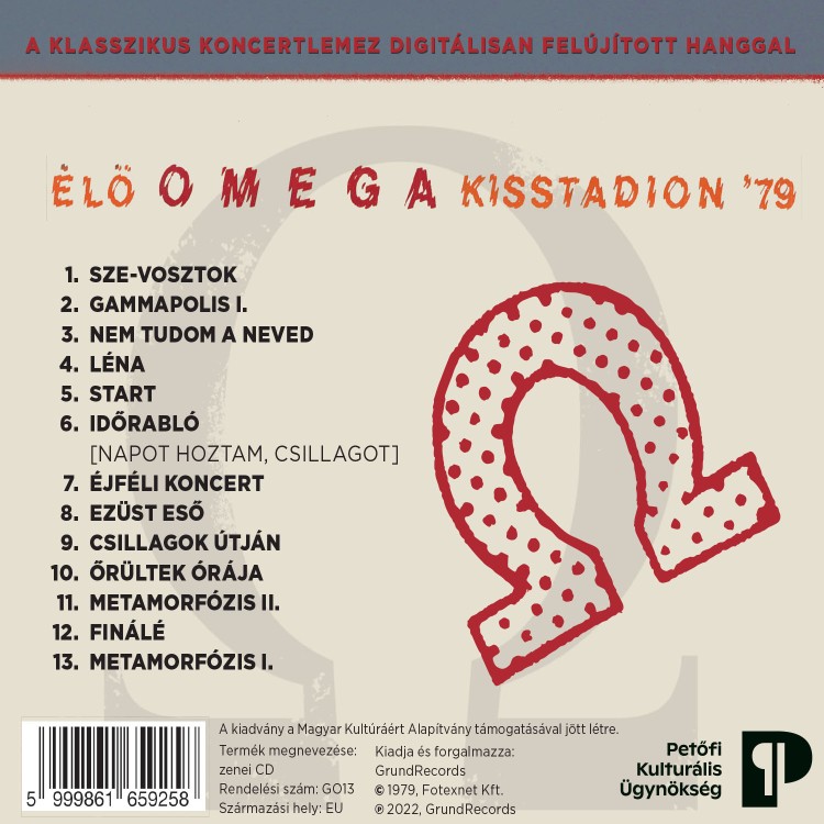 Omega - Élő Omega [Kisstadion '79] (CD)