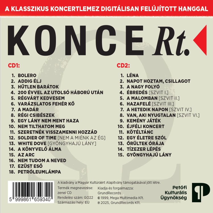 Omega - KonceRt. [Népstadion, 1999.] (2CD)