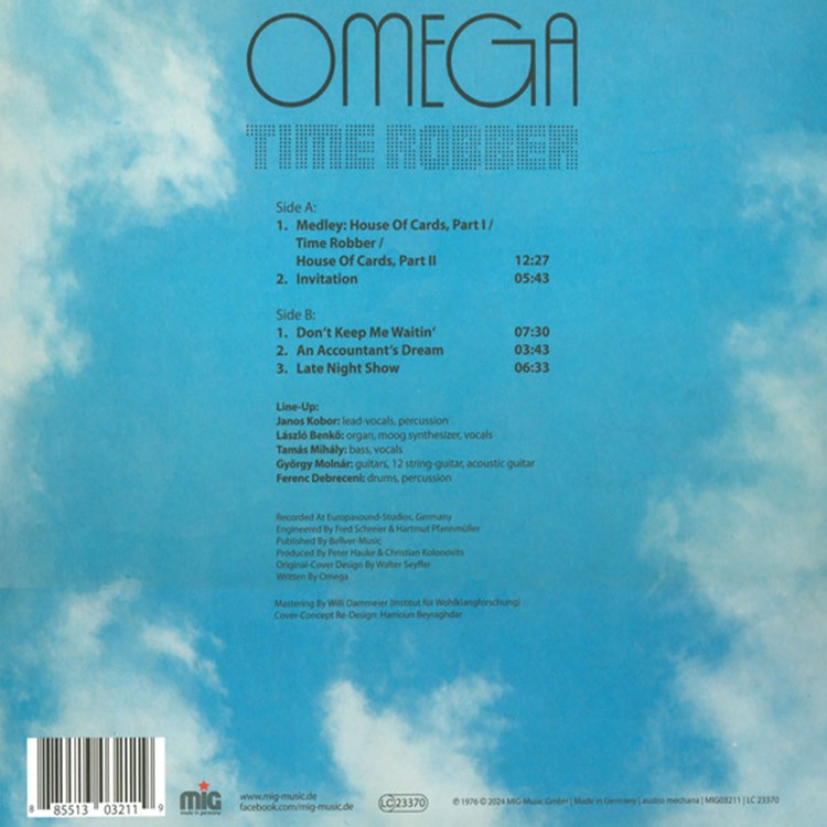 Omega - Time Robber (Márványozott Bordó - LP)